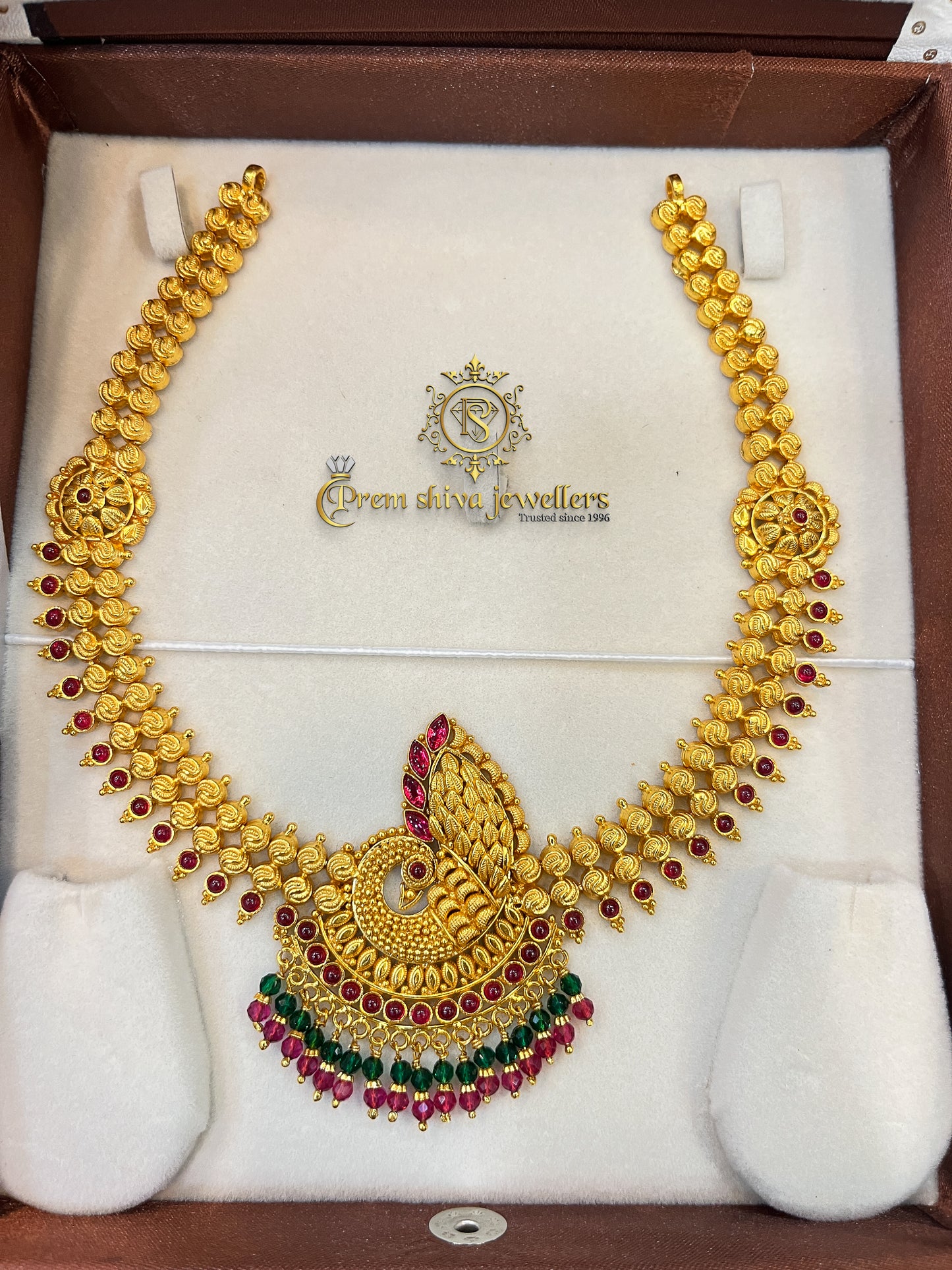 Silver Peacock Necklace 🦚